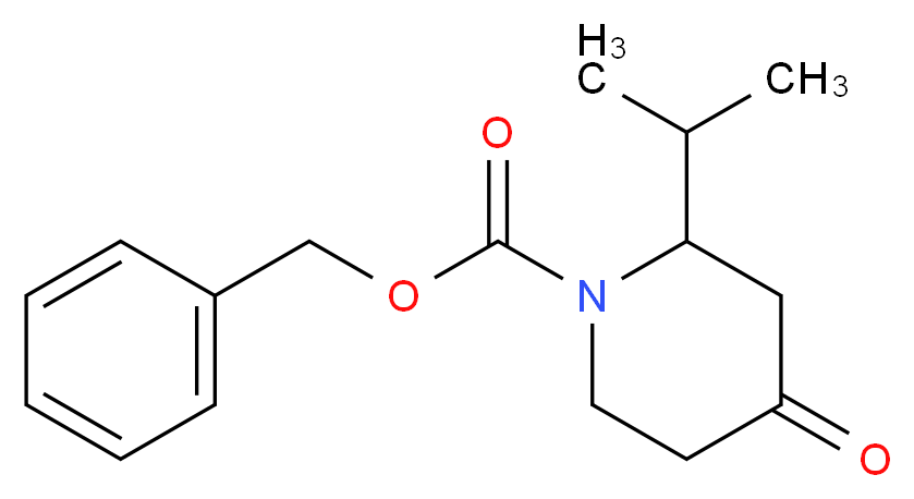 benzyl 4-oxo-2-(propan-2-yl)piperidine-1-carboxylate_分子结构_CAS_952183-52-7