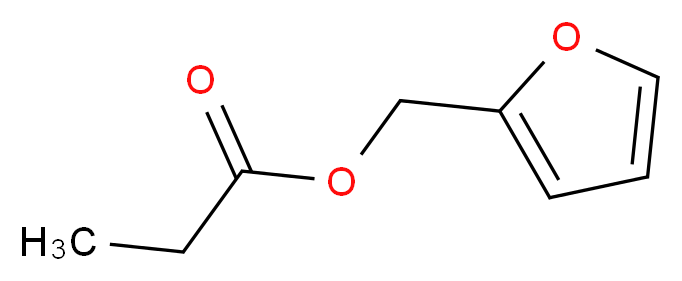 丙酸糠酯_分子结构_CAS_623-19-8)