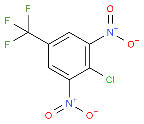 2-chloro-1,3-dinitro-5-(trifluoromethyl)benzene_分子结构_CAS_393-75-9