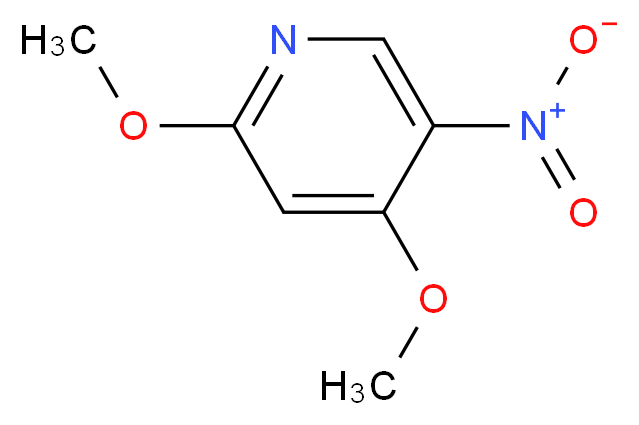 2,4-dimethoxy-5-nitropyridine_分子结构_CAS_607373-84-2