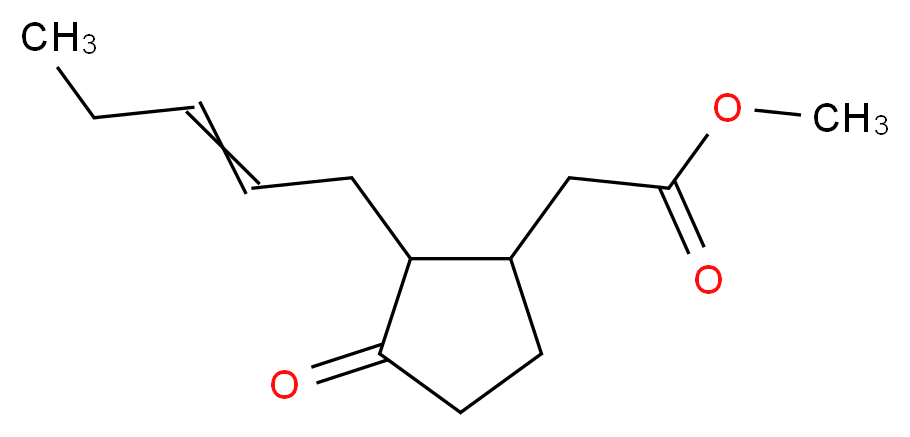 methyl 2-[3-oxo-2-(pent-2-en-1-yl)cyclopentyl]acetate_分子结构_CAS_39924-52-2