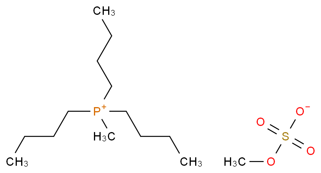 tributyl(methyl)phosphanium methyl sulfate_分子结构_CAS_69056-62-8