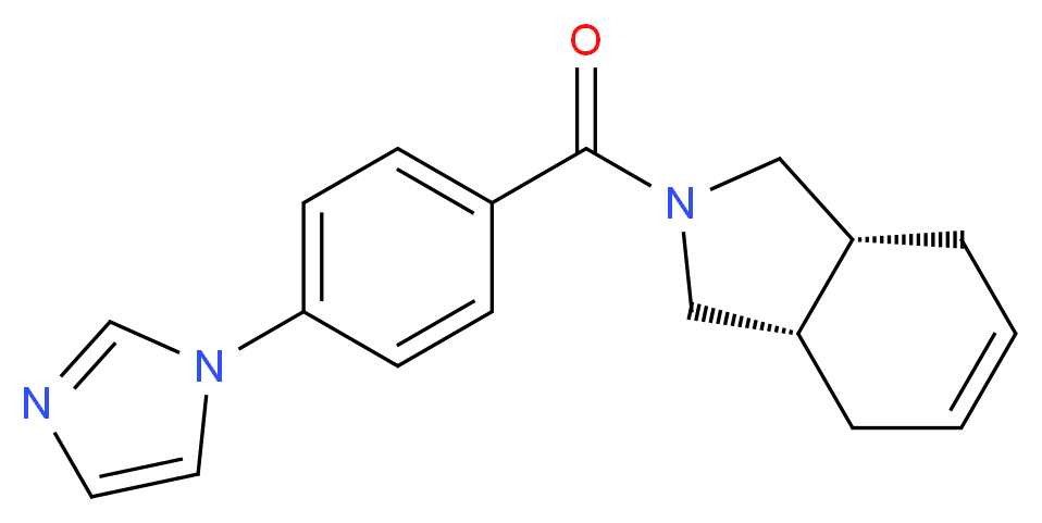 (3aR*,7aS*)-2-[4-(1H-imidazol-1-yl)benzoyl]-2,3,3a,4,7,7a-hexahydro-1H-isoindole_分子结构_CAS_)
