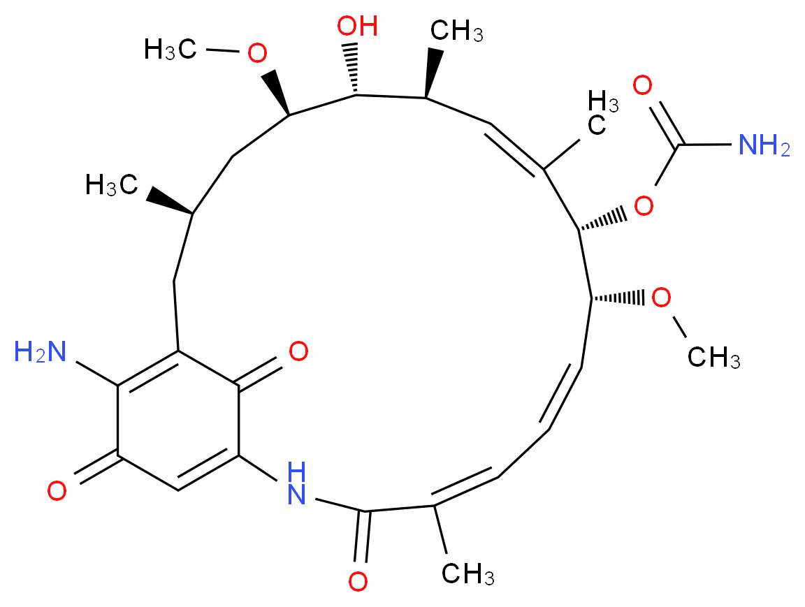 17-Amino Geldanamycin_分子结构_CAS_64202-81-9)