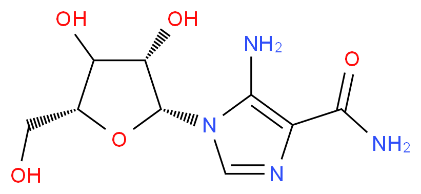 5-Aminoimidazole-4-carboxamide-1-β-D-ribofuranoside_分子结构_CAS_2627-69-2)