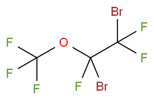 1,2-dibromo-1,2,2-trifluoro-1-(trifluoromethoxy)ethane_分子结构_CAS_2356-57-2