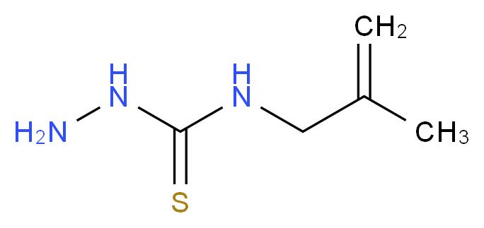 3-amino-1-(2-methylprop-2-en-1-yl)thiourea_分子结构_CAS_39215-63-9