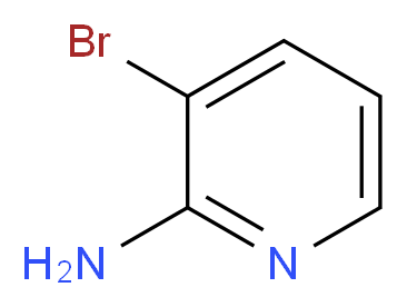 3-bromopyridin-2-amine_分子结构_CAS_13534-99-1