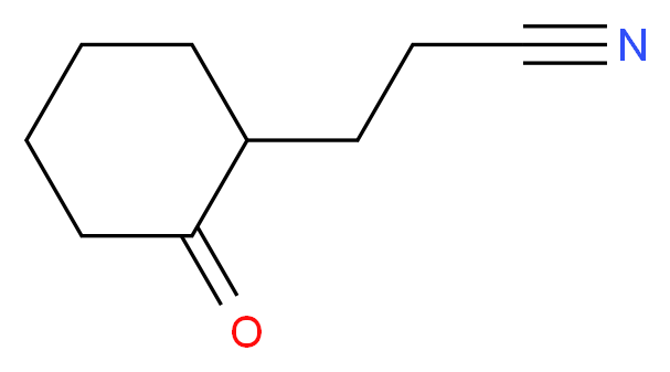3-(2-oxocyclohexyl)propanenitrile_分子结构_CAS_)