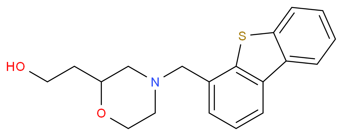 2-[4-(dibenzo[b,d]thien-4-ylmethyl)morpholin-2-yl]ethanol_分子结构_CAS_)
