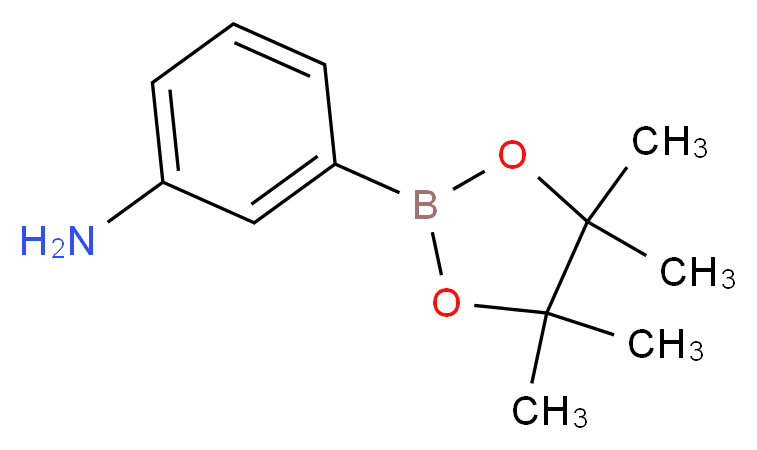 3-氨基苯硼酸频哪酯_分子结构_CAS_210907-84-9)