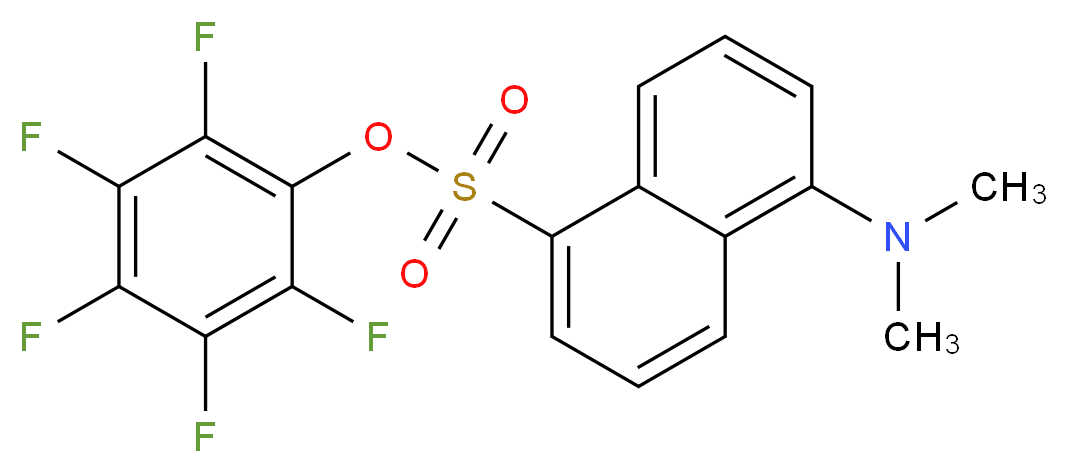 2,3,4,5,6-Pentafluorophenyl 5-(dimethylamino)-1-naphthalenesulfonate_分子结构_CAS_7243-06-3)