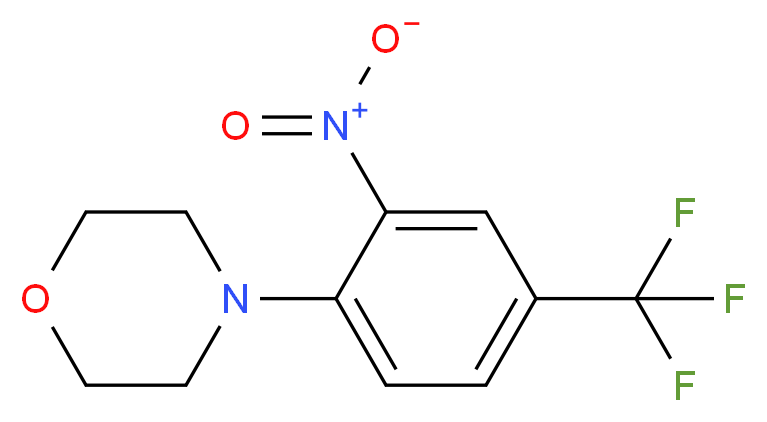 4-[2-nitro-4-(trifluoromethyl)phenyl]morpholine_分子结构_CAS_62054-72-2)