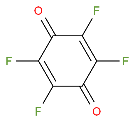 tetrafluorocyclohexa-2,5-diene-1,4-dione_分子结构_CAS_527-21-9