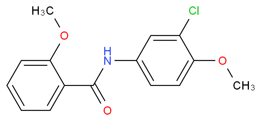 N-(3-Chloro-4-methoxyphenyl)-2-methoxybenzamide_分子结构_CAS_331446-79-8)