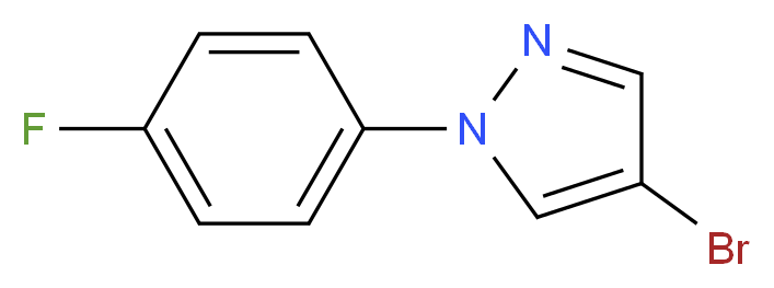 4-Bromo-1-(4-fluorophenyl)-1H-pyrazole_分子结构_CAS_)