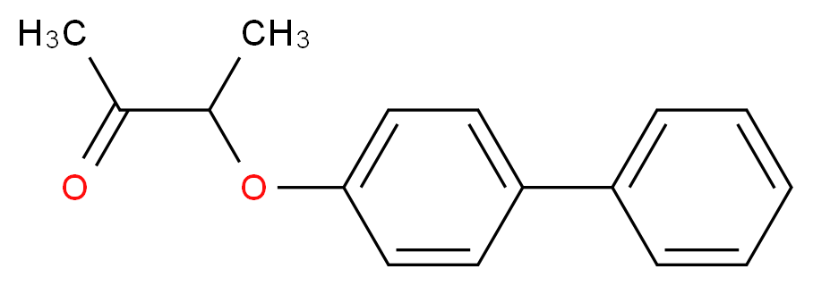 3-(4-phenylphenoxy)butan-2-one_分子结构_CAS_28089-74-9