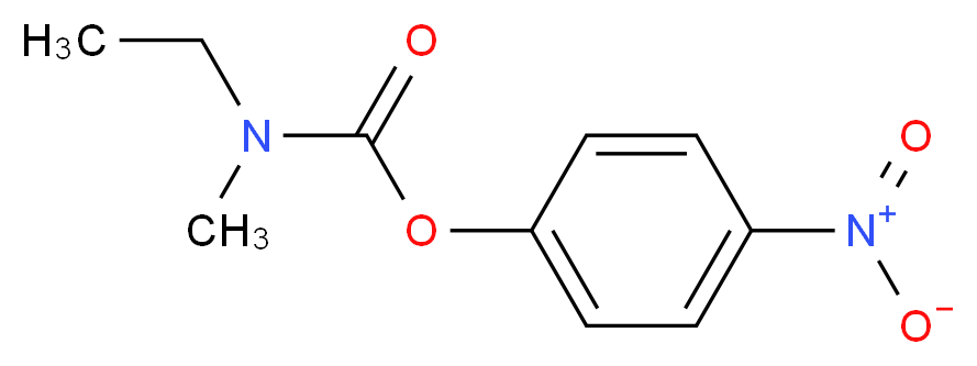 N-Ethyl-N-methyl-O-(4-nitrophenyl)carbamate_分子结构_CAS_90870-20-5)
