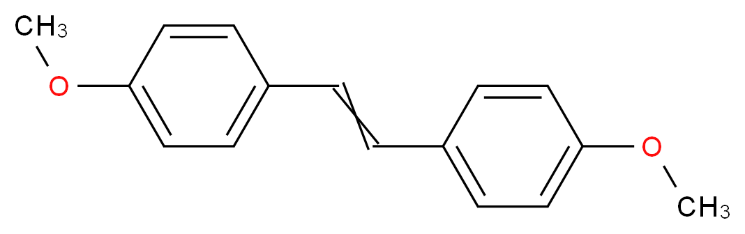 1-methoxy-4-[2-(4-methoxyphenyl)ethenyl]benzene_分子结构_CAS_15638-14-9