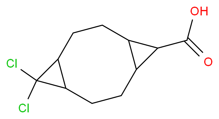 10,10-dichlorotricyclo[7.1.0.0~4,6~]decane-5-carboxylic acid_分子结构_CAS_1022462-94-7)