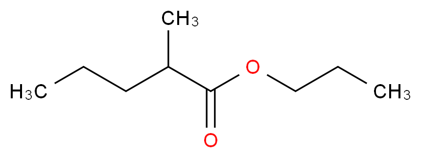 2-甲基戊酸正丙酯_分子结构_CAS_6639-14-1)