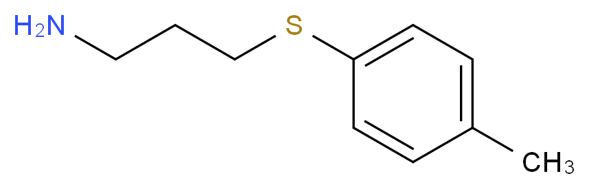 1-[(3-aminopropyl)sulfanyl]-4-methylbenzene_分子结构_CAS_67215-17-2