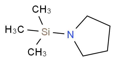 1-(trimethylsilyl)pyrrolidine_分子结构_CAS_15097-49-1