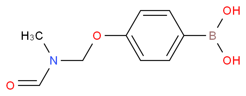 {4-[(N-methylformamido)methoxy]phenyl}boronic acid_分子结构_CAS_850593-04-3
