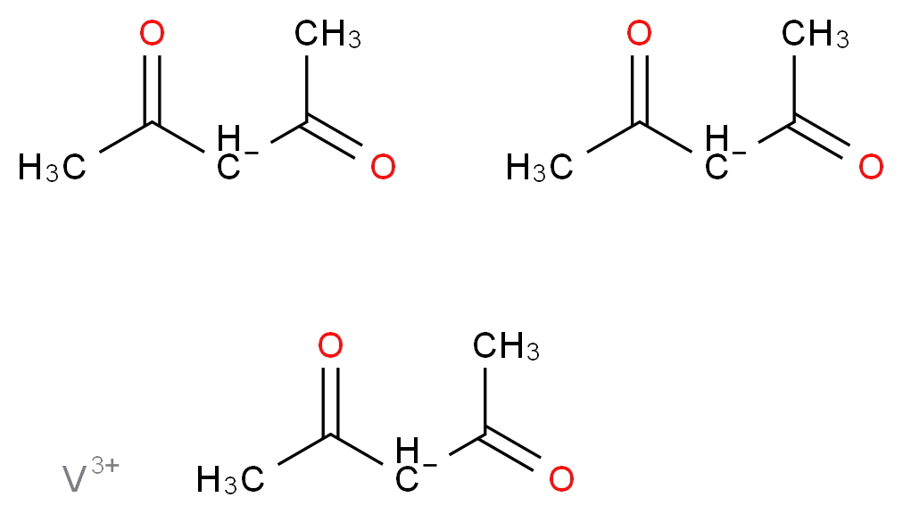 VANADIUM ACETYLACETONATE_分子结构_CAS_13476-99-8)