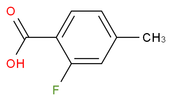 2-氟-4-甲基苯甲酸_分子结构_CAS_7697-23-6)