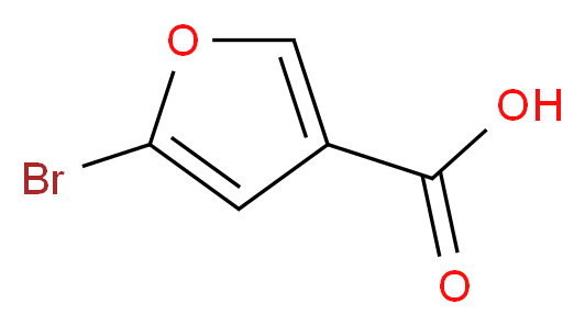 5-bromofuran-3-carboxylic acid_分子结构_CAS_58832-36-3