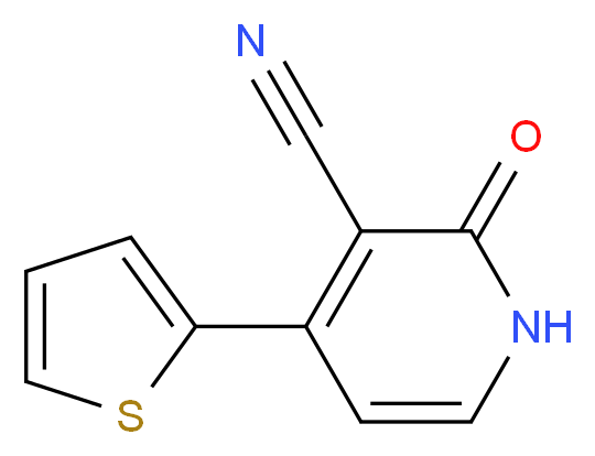 2-Oxo-4-(2-thienyl)-1,2-dihydro-3-pyridinecarbonitrile_分子结构_CAS_)