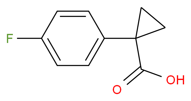 1-(4-fluorophenyl)cyclopropane-1-carboxylic acid_分子结构_CAS_773100-29-1