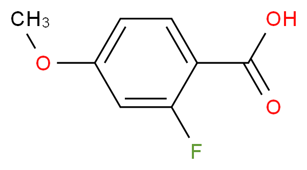 2-fluoro-4-methoxybenzoic acid_分子结构_CAS_394-42-3