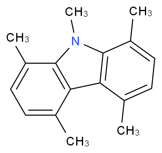 1,4,5,8,9-pentamethyl-9H-carbazole_分子结构_CAS_27477-88-9