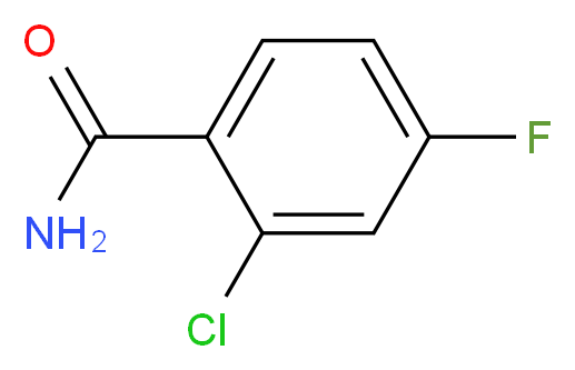 2-chloro-4-fluorobenzamide_分子结构_CAS_88578-90-9