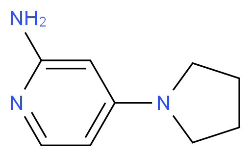 2-Amino-4-(pyrrolidin-1-yl)pyridine_分子结构_CAS_722550-01-8)