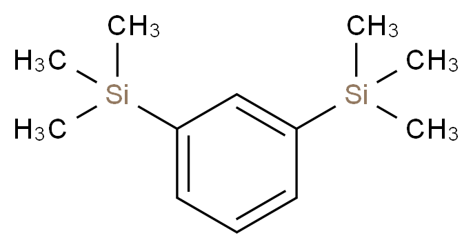 trimethyl[3-(trimethylsilyl)phenyl]silane_分子结构_CAS_2060-89-1