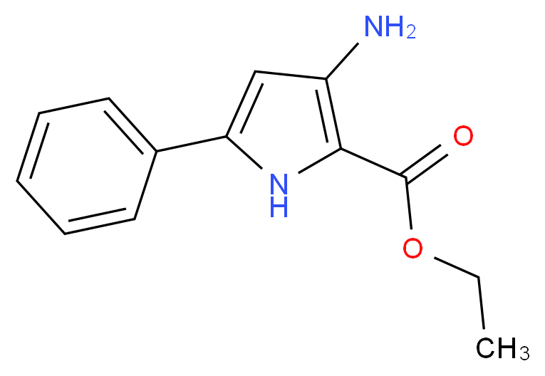 ethyl 3-amino-5-phenyl-1H-pyrrole-2-carboxylate_分子结构_CAS_237435-27-7