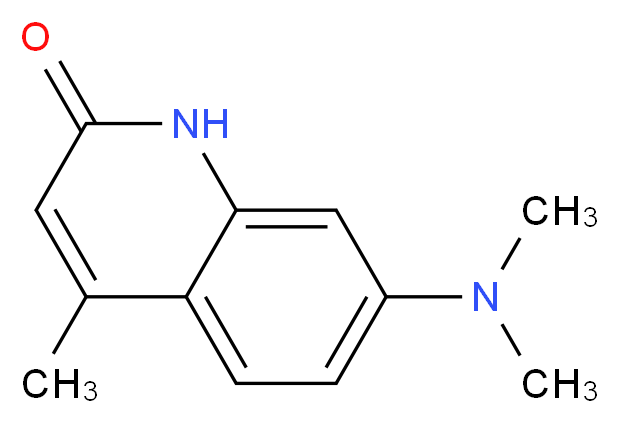 7-(dimethylamino)-4-methyl-1,2-dihydroquinolin-2-one_分子结构_CAS_26078-23-9