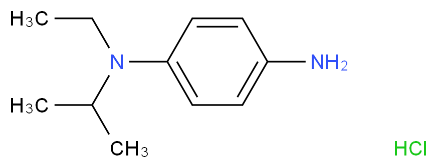 N-乙基-N-异丙基-对苯二胺 盐酸盐_分子结构_CAS_91215-79-1)