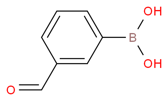 3-(dihydroxyboranyl)benzaldehyde_分子结构_CAS_)