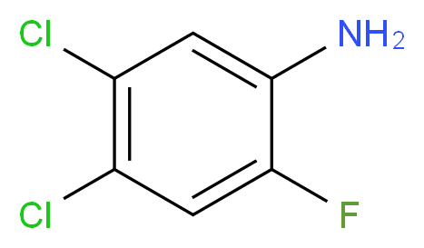 4,5-dichloro-2-fluoroaniline_分子结构_CAS_2729-36-4