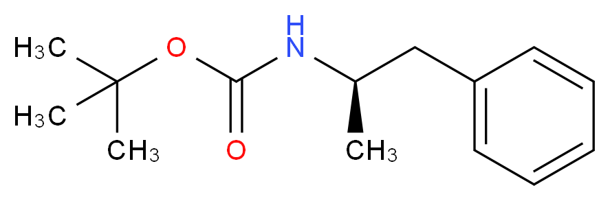 tert-butyl N-[(2R)-1-phenylpropan-2-yl]carbamate_分子结构_CAS_167421-83-2