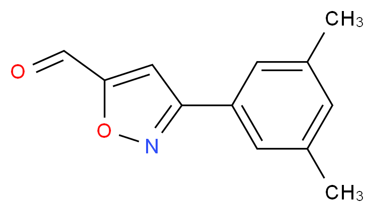 3-(3,5-DIMETHYL-PHENYL)-ISOXAZOLE-5-CARBALDEHYDE_分子结构_CAS_885273-60-9)