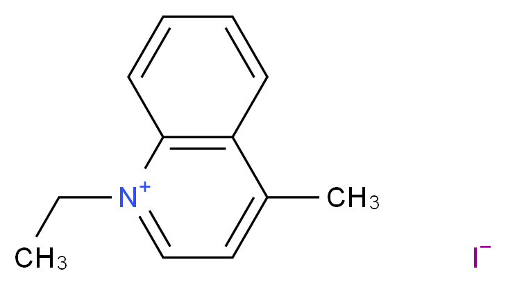 1-ethyl-4-methylquinolin-1-ium iodide_分子结构_CAS_605-59-4