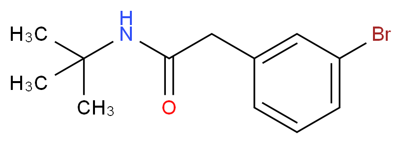 2-(3-bromophenyl)-N-tert-butylacetamide_分子结构_CAS_883801-90-9