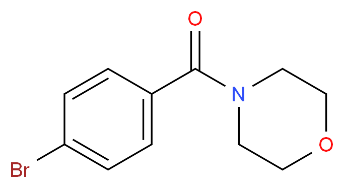 4-(4-bromobenzoyl)morpholine_分子结构_CAS_127580-92-1