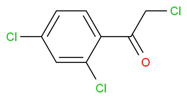 2-chloro-1-(2,4-dichlorophenyl)ethanone_分子结构_CAS_4252-78-2)