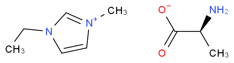 1-ethyl-3-methyl-1H-imidazol-3-ium (2S)-2-aminopropanoate_分子结构_CAS_766537-81-9